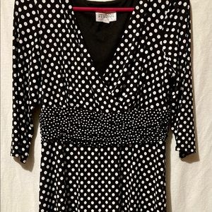 Studio 1 Polka Dot A-Line Fit n Flare size 14